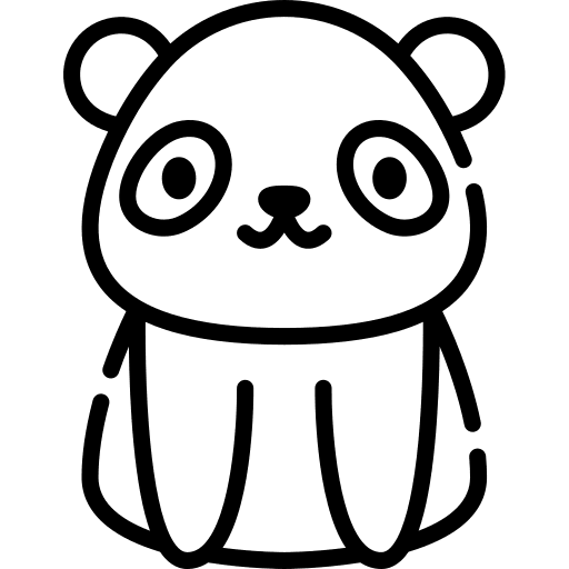 Panda bear animals mammal animal icon Panda bear animals mammal animal icon