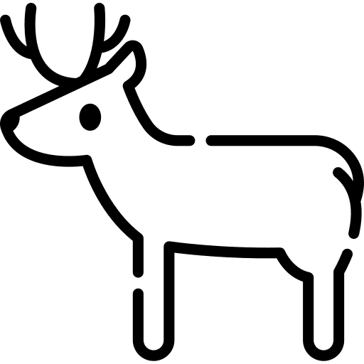 Deer wild life animal nature icon Deer wild life animal nature icon