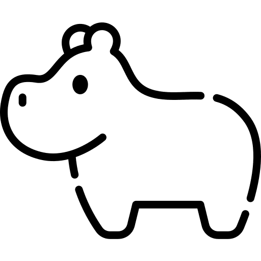 Hippopotamus wildlife animals animal kingdom icon Hippopotamus wildlife animals animal kingdom icon