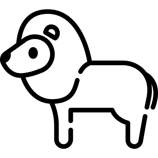 Lion lion zoo animal kingdom icon Lion lion zoo animal kingdom icon