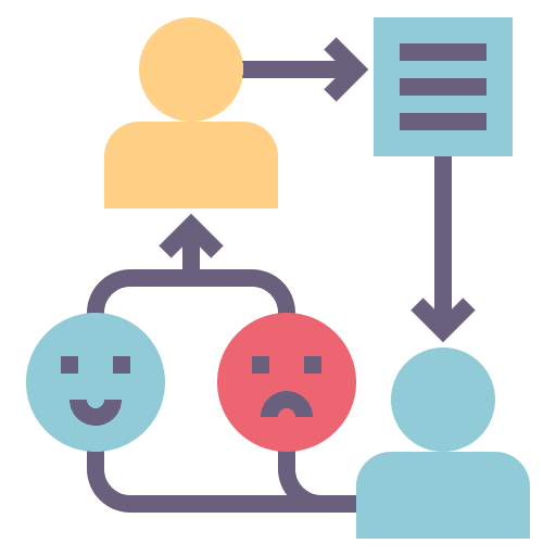 Feedback information seo and web feedback icon