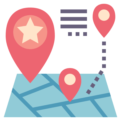 Location retail location maps and location icon Location retail location maps and location icon