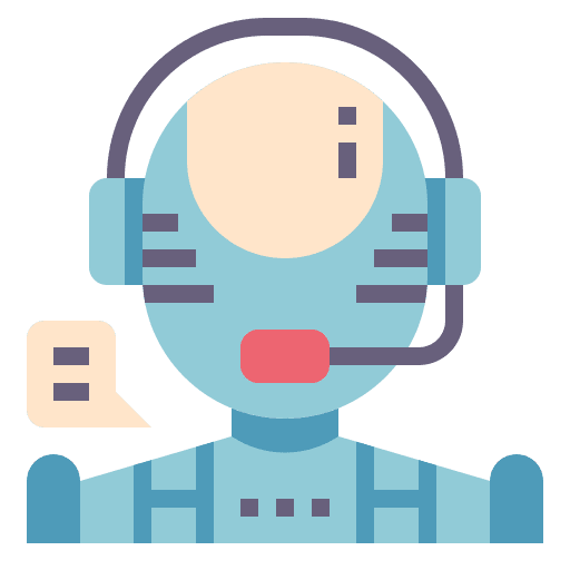Customer service customer service microphone robot icon Customer service customer service microphone robot icon