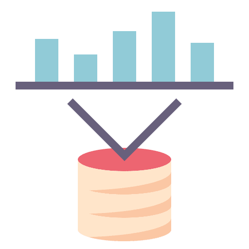 Data database visualization data icon Data database visualization data icon