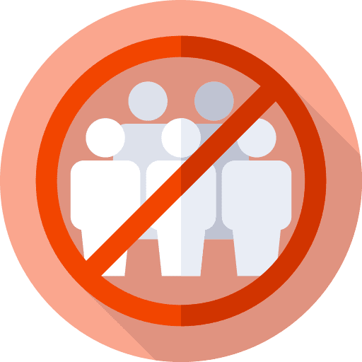 Avoid infection forbidden not allowed icon Avoid infection forbidden not allowed icon
