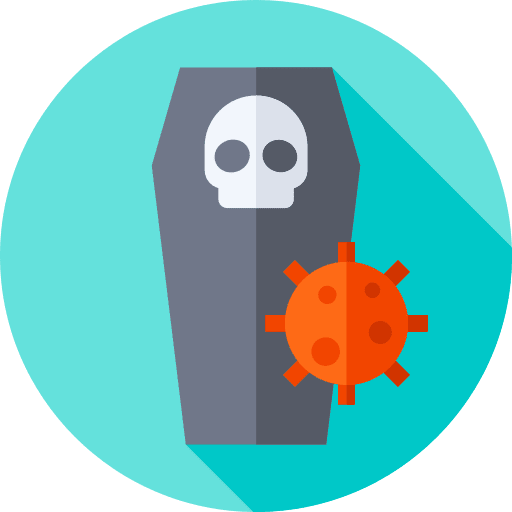 Death humanpictos coronavirus illness icon Death humanpictos coronavirus illness icon