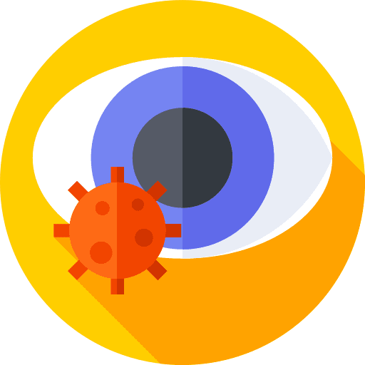 Eyes covid 19 pandemia transmission icon Eyes covid 19 pandemia transmission icon
