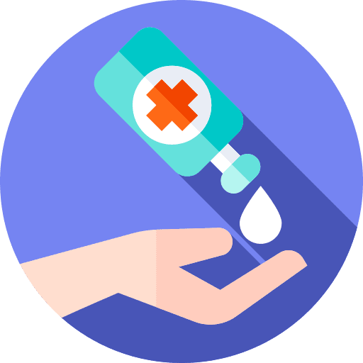 Hand sanitizer hands healthcare and medical surgery icon Hand sanitizer hands healthcare and medical surgery icon