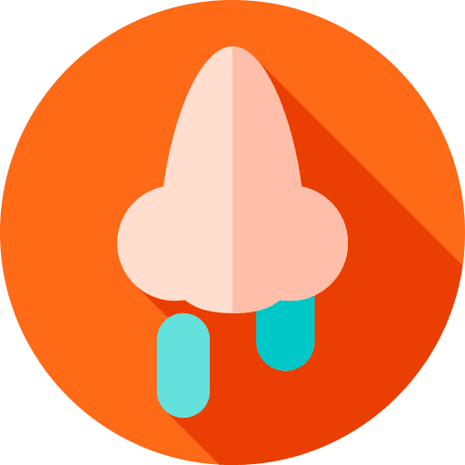 Runny nose healthcare and medical nasal allergic icon Runny nose healthcare and medical nasal allergic icon