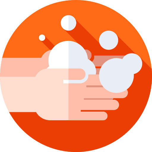 Washing hands soap water clean icon Washing hands soap water clean icon