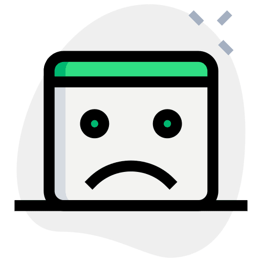 Emoji sad emoji negative vote icon