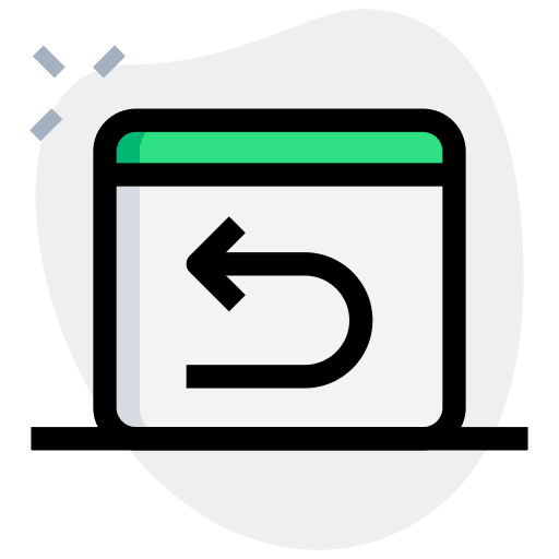 Records history left arrow button icon