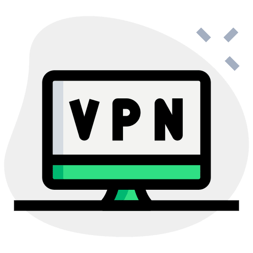 Virtual private network communications electronics computing icon