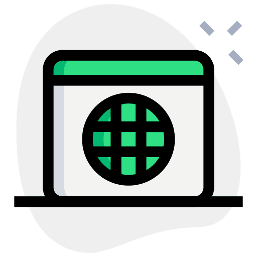 Web browser page www html icon