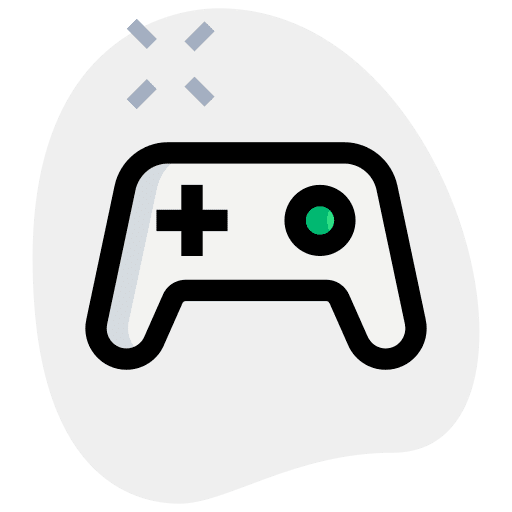 Game controller portable video game console seo and web video games icon