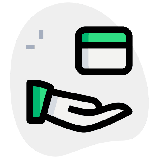 Online shopping credit card money seo and web icon