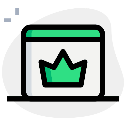 Crown seo and web ui premium icon