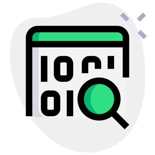 Find magnifier find seo and web icon