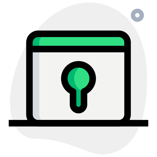 Key seo and web webpage browser icon