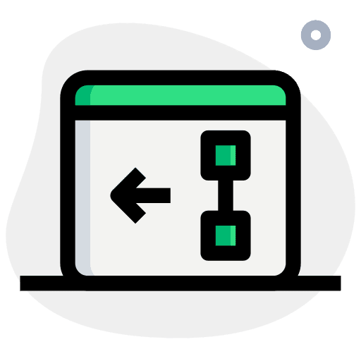 Left arrow seo and web web shapes and symbols icon