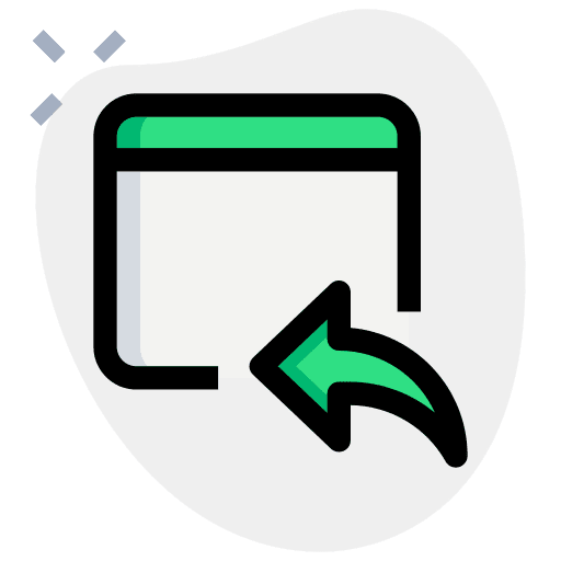 Reply reply seo and web email icon