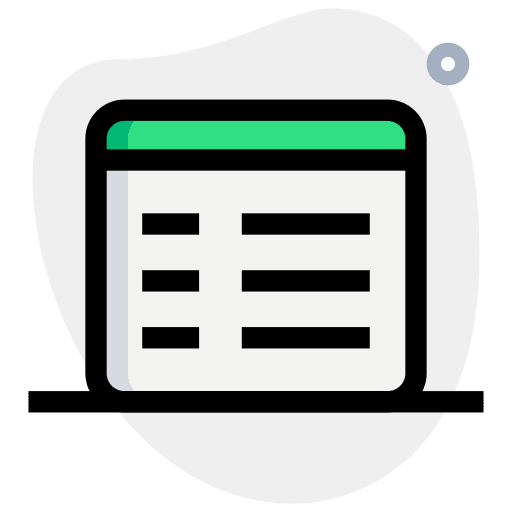 Text website adaptive seo and web icon