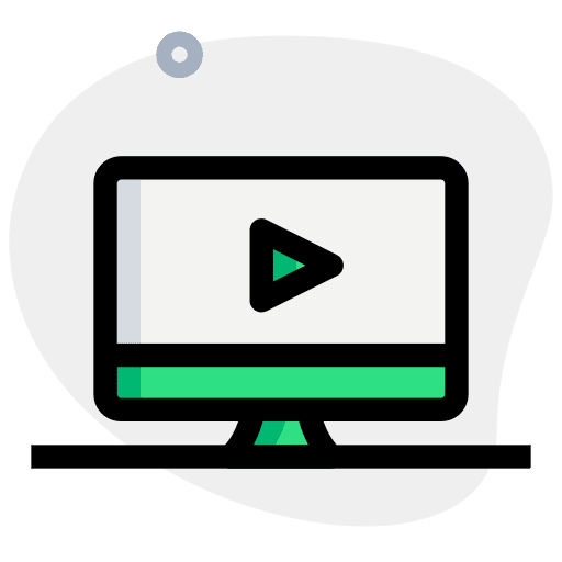 Video player video recording desktop youtube icon