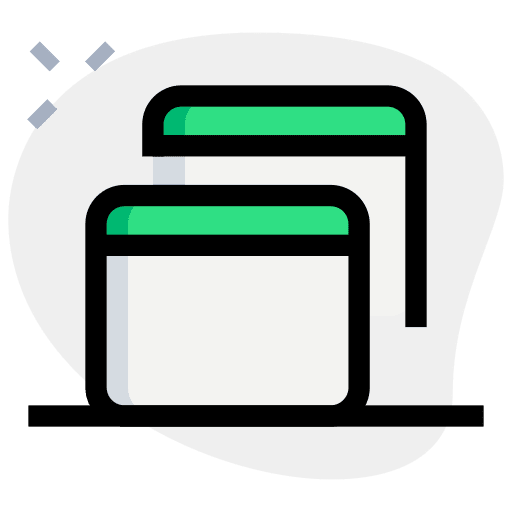 Web browser seo and web internet tabs icon