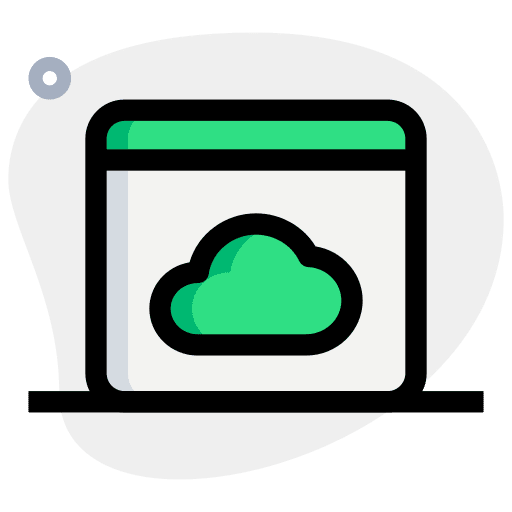 Web storage website cloud storage hosting icon