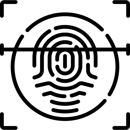 Fingerprint scanning fingerprint scan prints icon Fingerprint scanning fingerprint scan prints icon