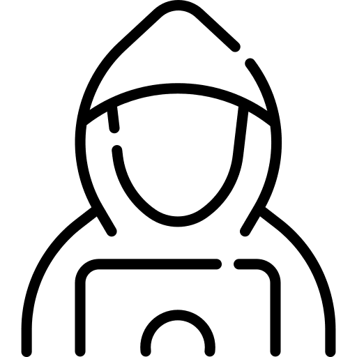 Hacker criminal security hacker icon Hacker criminal security hacker icon