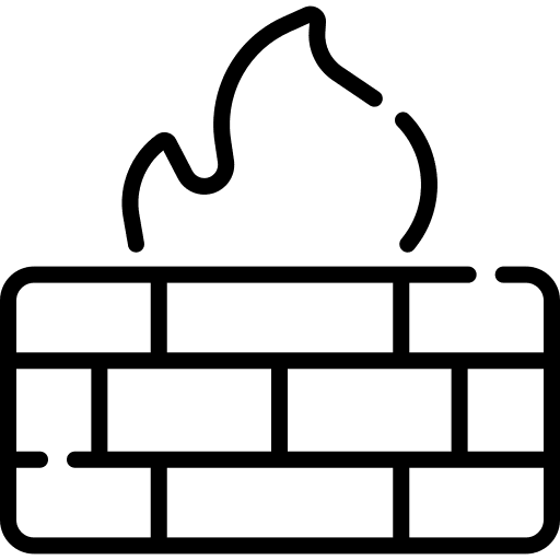 Firewall computer protection security icon Firewall computer protection security icon