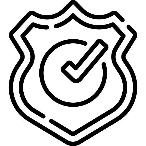 Shield safety security protected icon Shield safety security protected icon