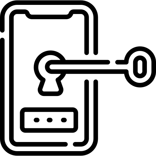 Smartphone password smartphone mobile phone icon Smartphone password smartphone mobile phone icon