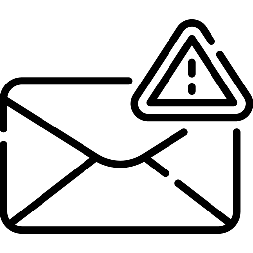 Warning sign cellphone message notifications icon Warning sign cellphone message notifications icon