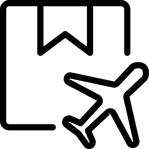 Air mail shipment air mail shipping and delivery icon