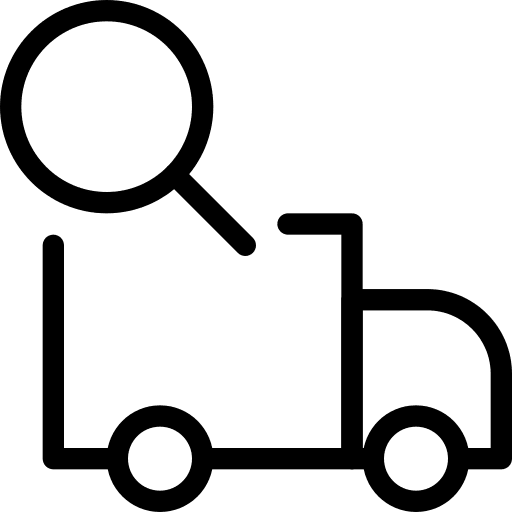 Search truck search shipment icon