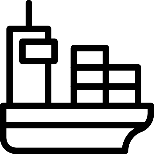 Ship shipping delivery cargo icon