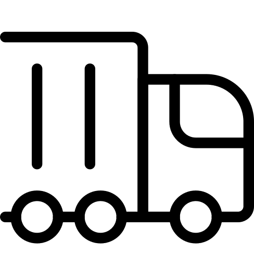 Trailer delivery transportation shipment icon