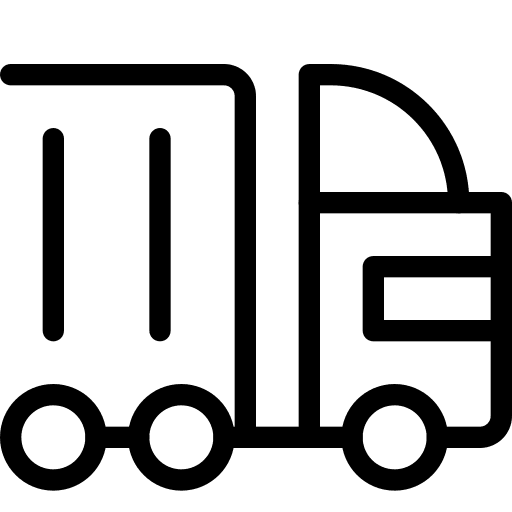 Truck transport shipping and delivery shipment icon
