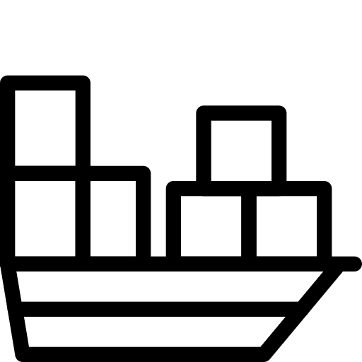 Cargo mover shipping transportation parcel icon