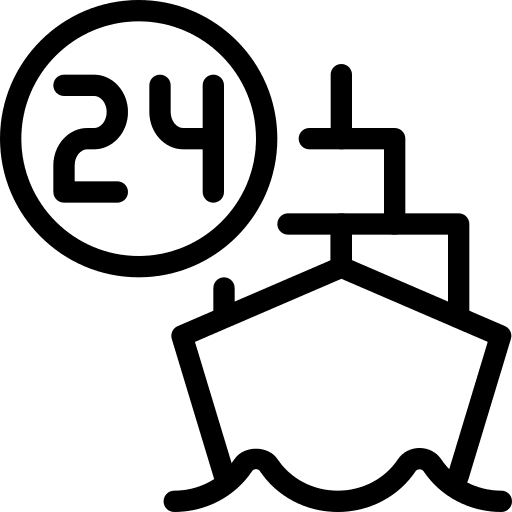 Cargo ship shipping transport shipping and delivery icon