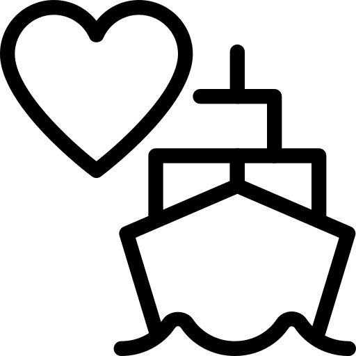 Favorite transportation logistics ship icon