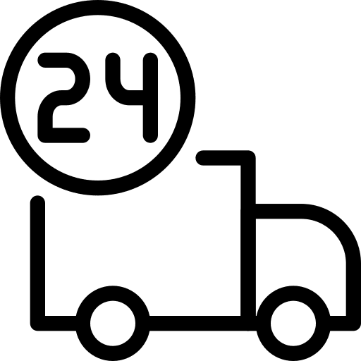 24 hours logistics delivery shipping icon