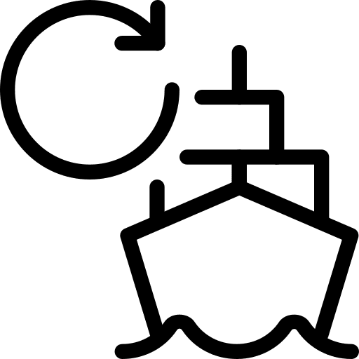 Reload logistics cargo delivery icon