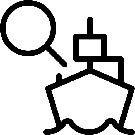 Search logistics shipping delivery icon