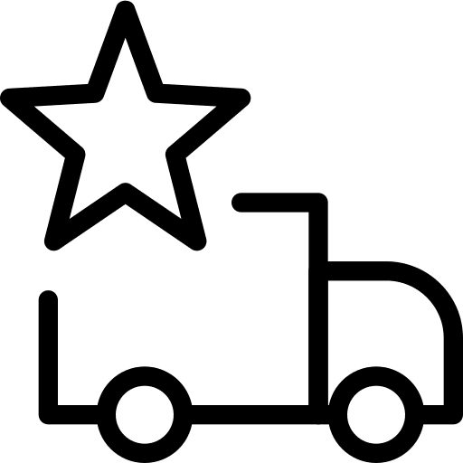 Star transport delivery cargo icon