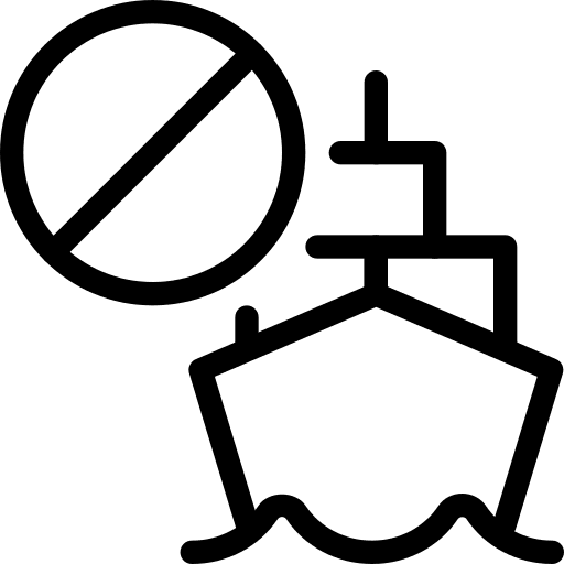 Stop ship shipping and delivery shipping icon