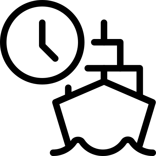 Timer timer shipping transport icon