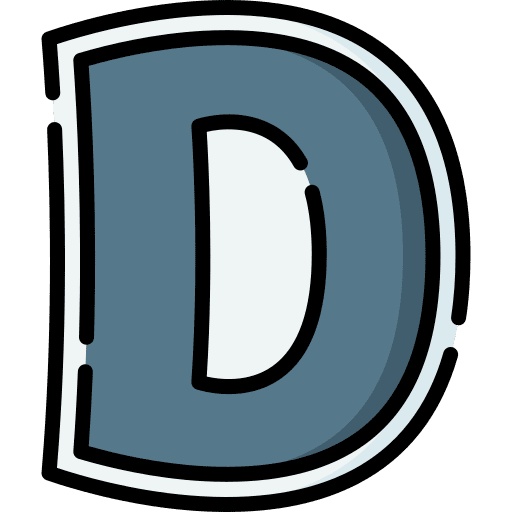 D d shapes consonant icon